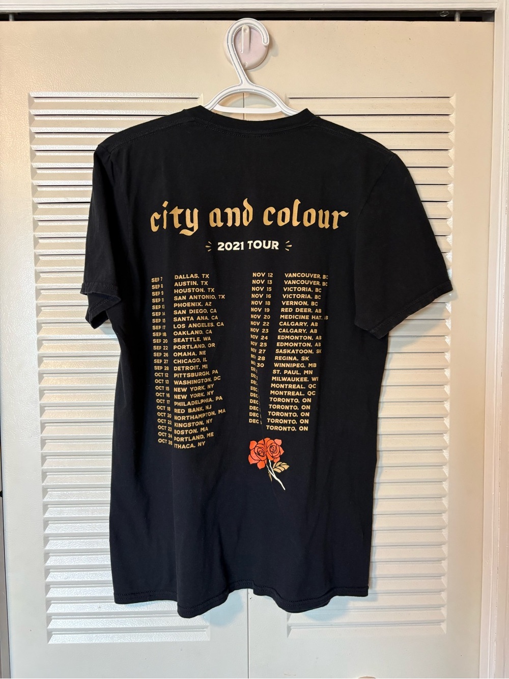 City and Colour Concert Tee Size M - Picture 2 of 7